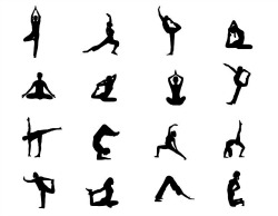 Quelques postures de Yoga